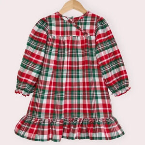 OshKosh Christmas nightgown holiday plaid flannel size 4 years